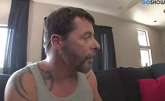 The Passionate Encounter of the Bearded Man and Eager Blonde